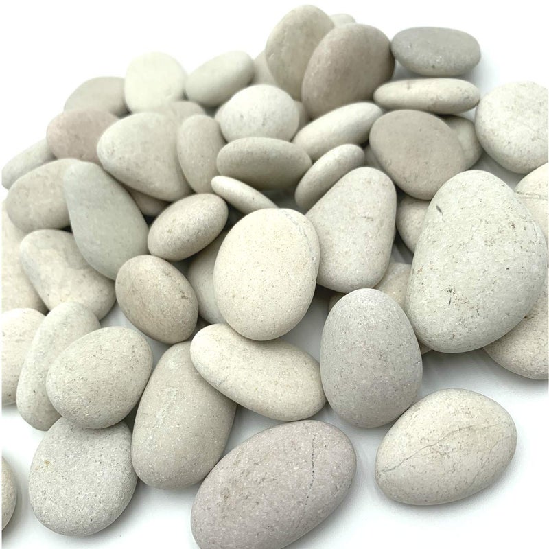 lifetop 50pcs Tiny White Painting Rocks DIY Rocks for Painting Detail-Painting Smooth Surface Stones,Arts and Crafts ,0.7 to 1.0 inches ,So Small Rocks, Hand Picked for Painting Rocks - Image 5